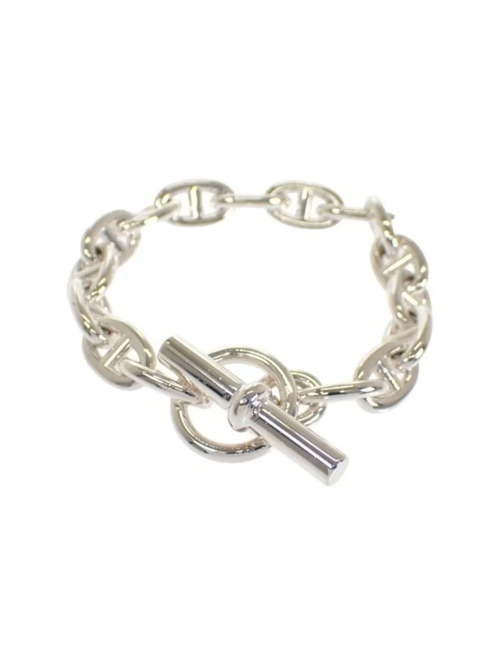 Hermes Chaine D'ancre Koma Ble W/925 Sterling Silver Bracelet
